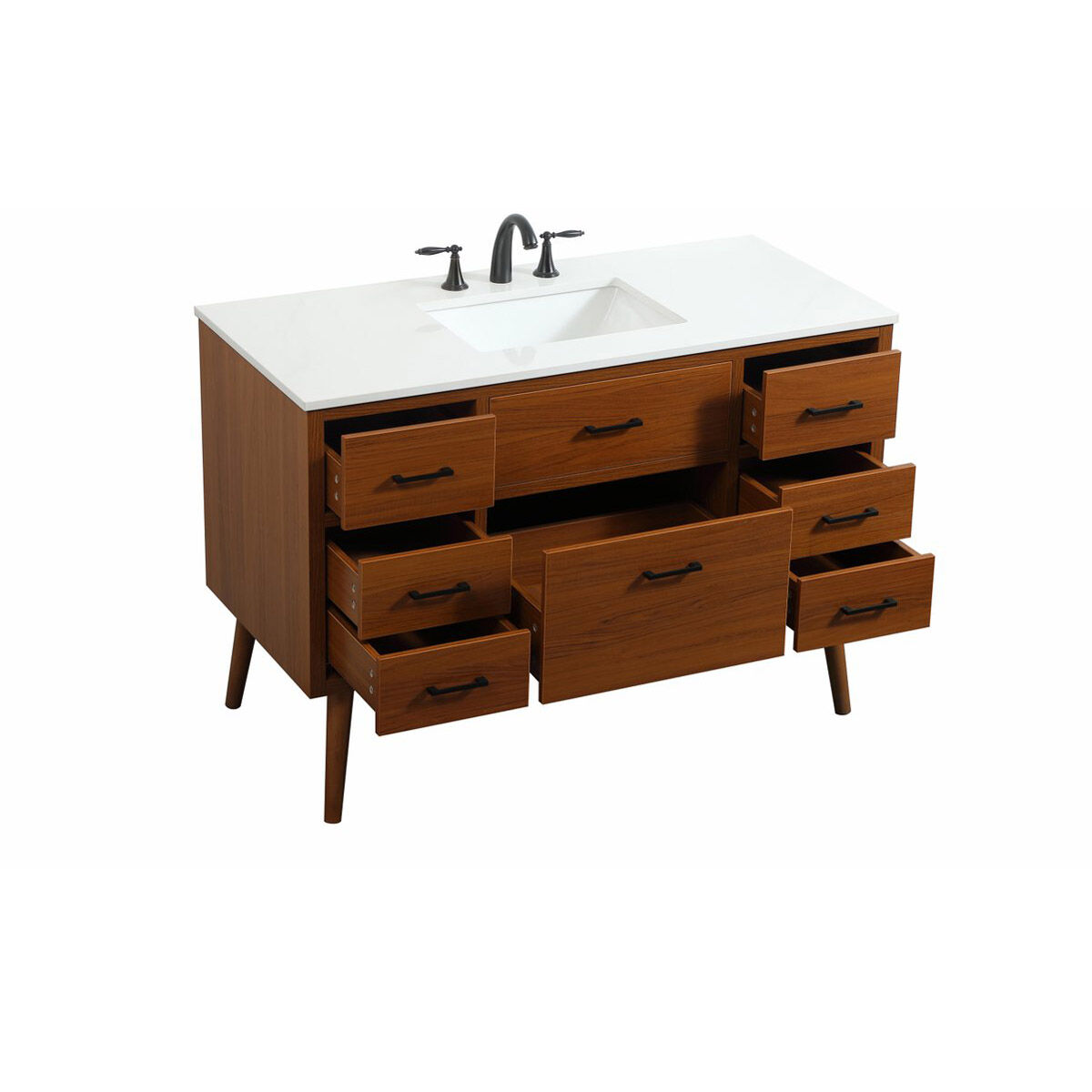 Boise 48 X 22 X 34 inch Teak Vanity Sink Set