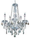 Verona 5 Light 21 inch Chrome Dining Chandelier Ceiling Light in Golden Teak, Royal Cut