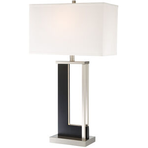 Theoris 31 inch 100.00 watt Dark Walnut Table Lamp Portable Light