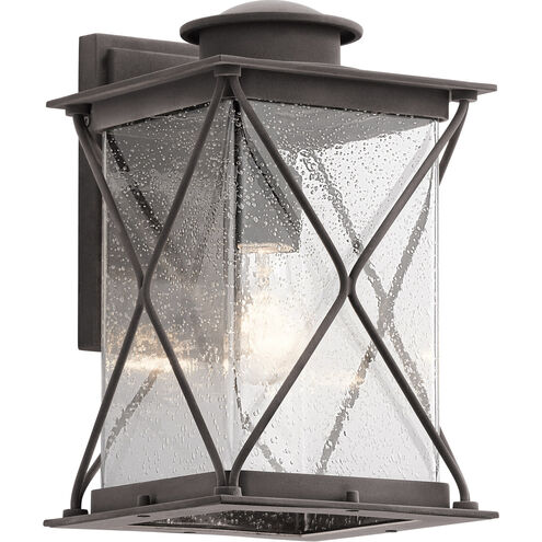 Argyle 1 Light 13 inch Weathered Zinc Outdoor Wall in Incandescent, Medium