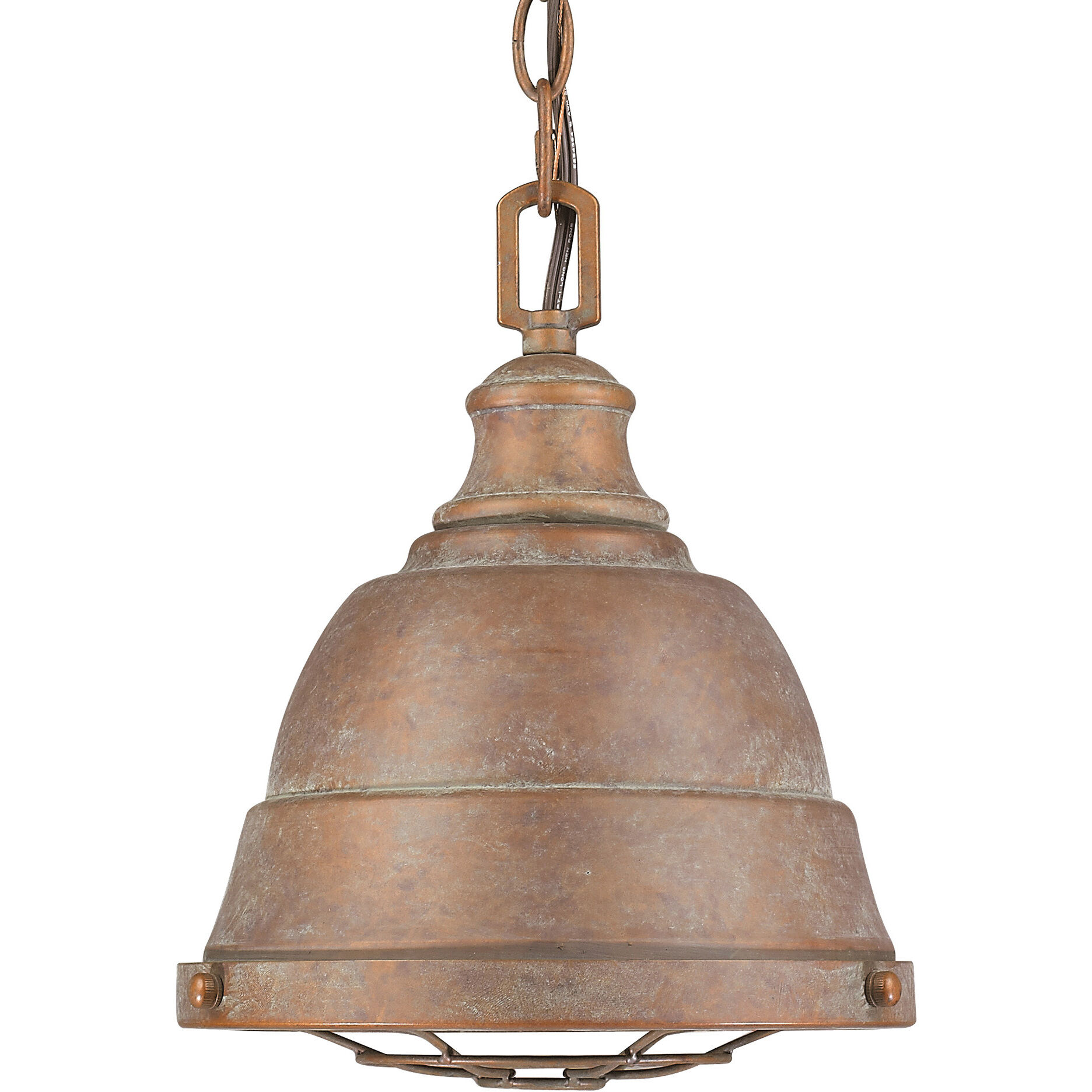Bartlett 1 Light 9.25 inch Copper Patina Pendant Ceiling Light, Small