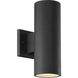 Pillar LED 12 inch Textured Black Outdoor Wall Mount