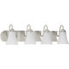 Classic 4 Light 30 inch Brushed Nickel Bath Vanity Wall Light
