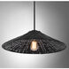 Bohemian 1 Light 20 inch Matte Black Pendant Ceiling Light