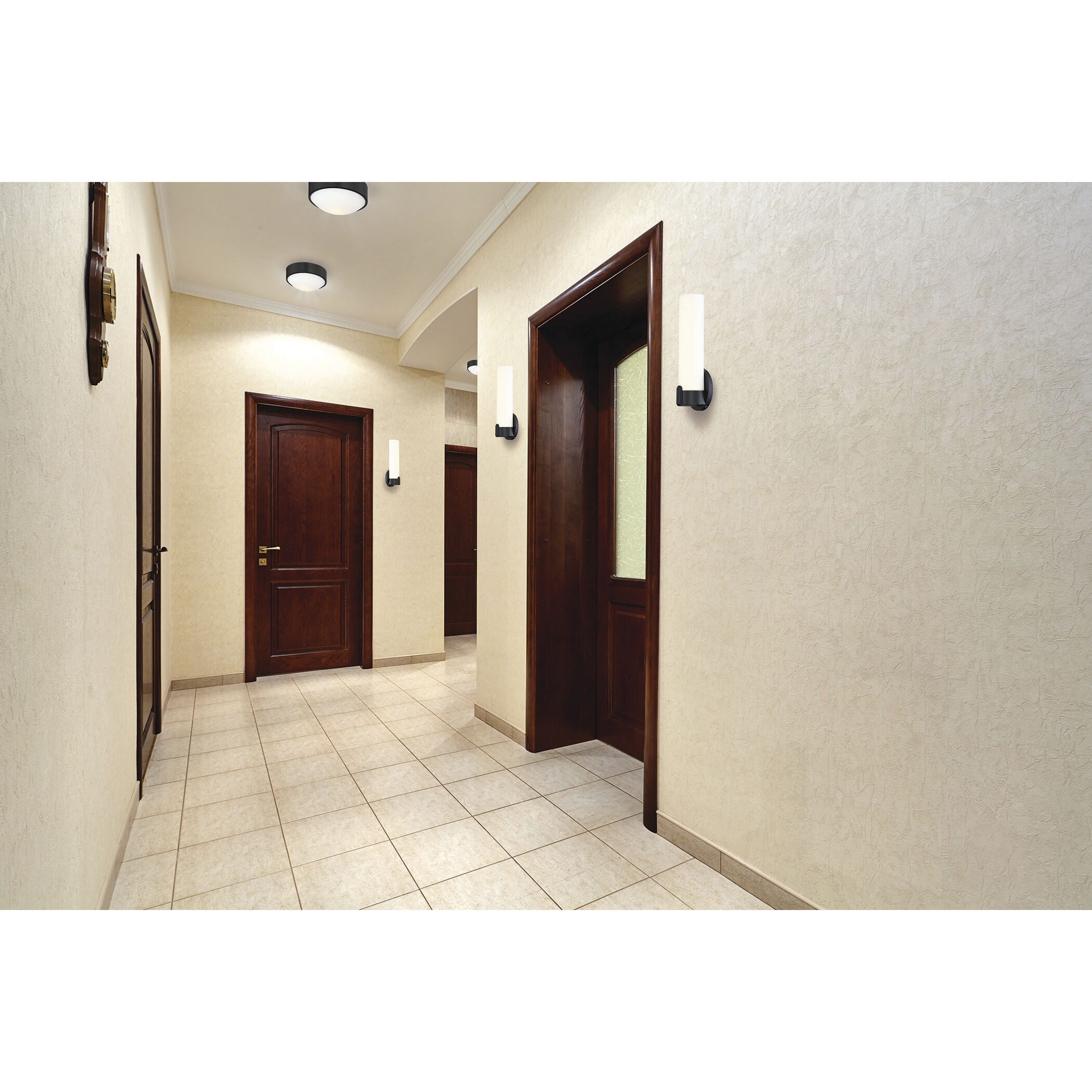 Perk LED 9 inch Aged Bronze Flush Mount Ceiling Light