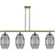 Ballston Vaz 4 Light 48 inch Antique Brass Stem Hung Island Light Ceiling Light