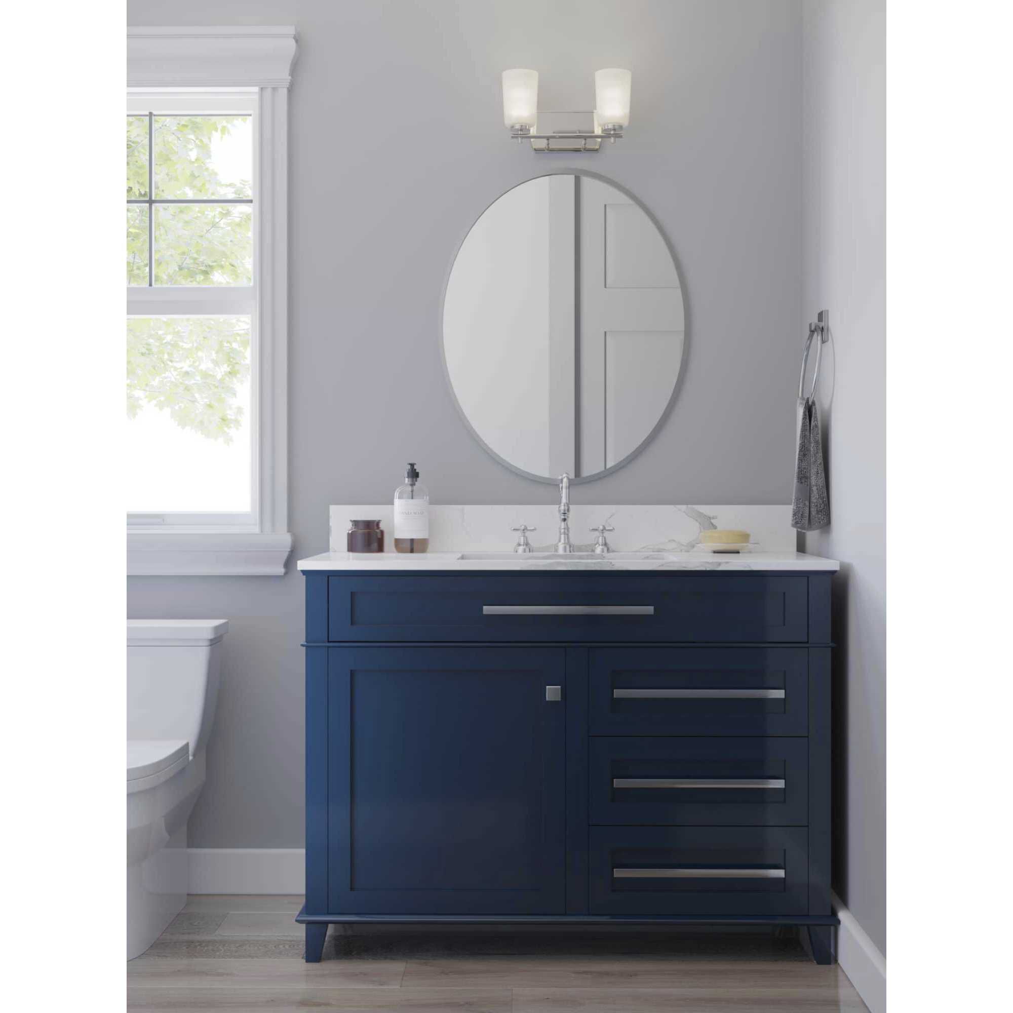 Adley 2 Light 13.88 inch Brushed Nickel Bath Vanity Light Wall Light