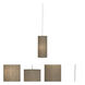 Elena 1 Light 6 inch Painted White Pendant Ceiling Light in Mushroom Dupioni