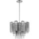 Addis 4 Light 17.75 inch Polished Chrome Chandelier Ceiling Light in Smoke