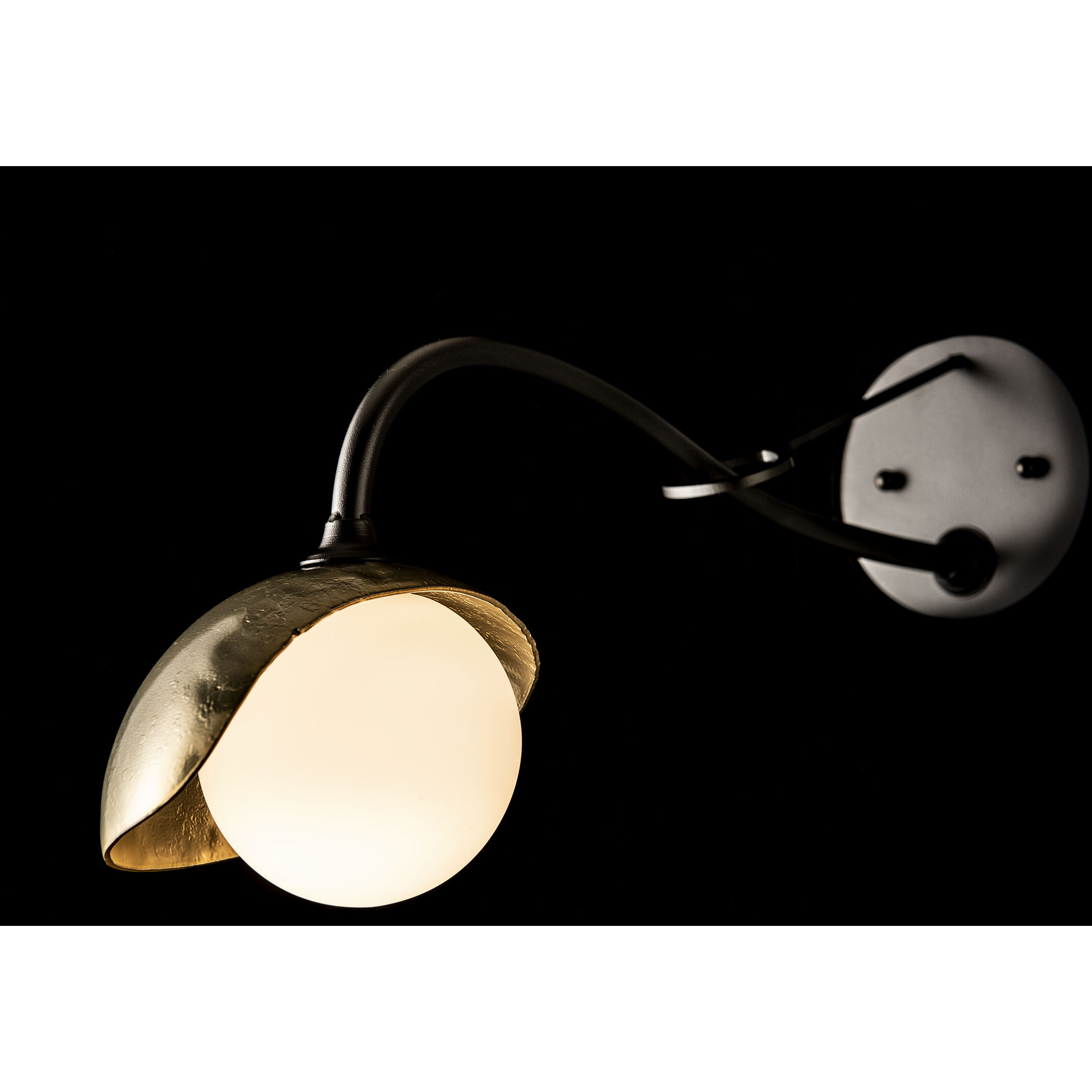 Brooklyn 1 Light 6 inch Black and Modern Brass Long-Arm Sconce Wall Light in Black/Modern Brass, Long-Arm
