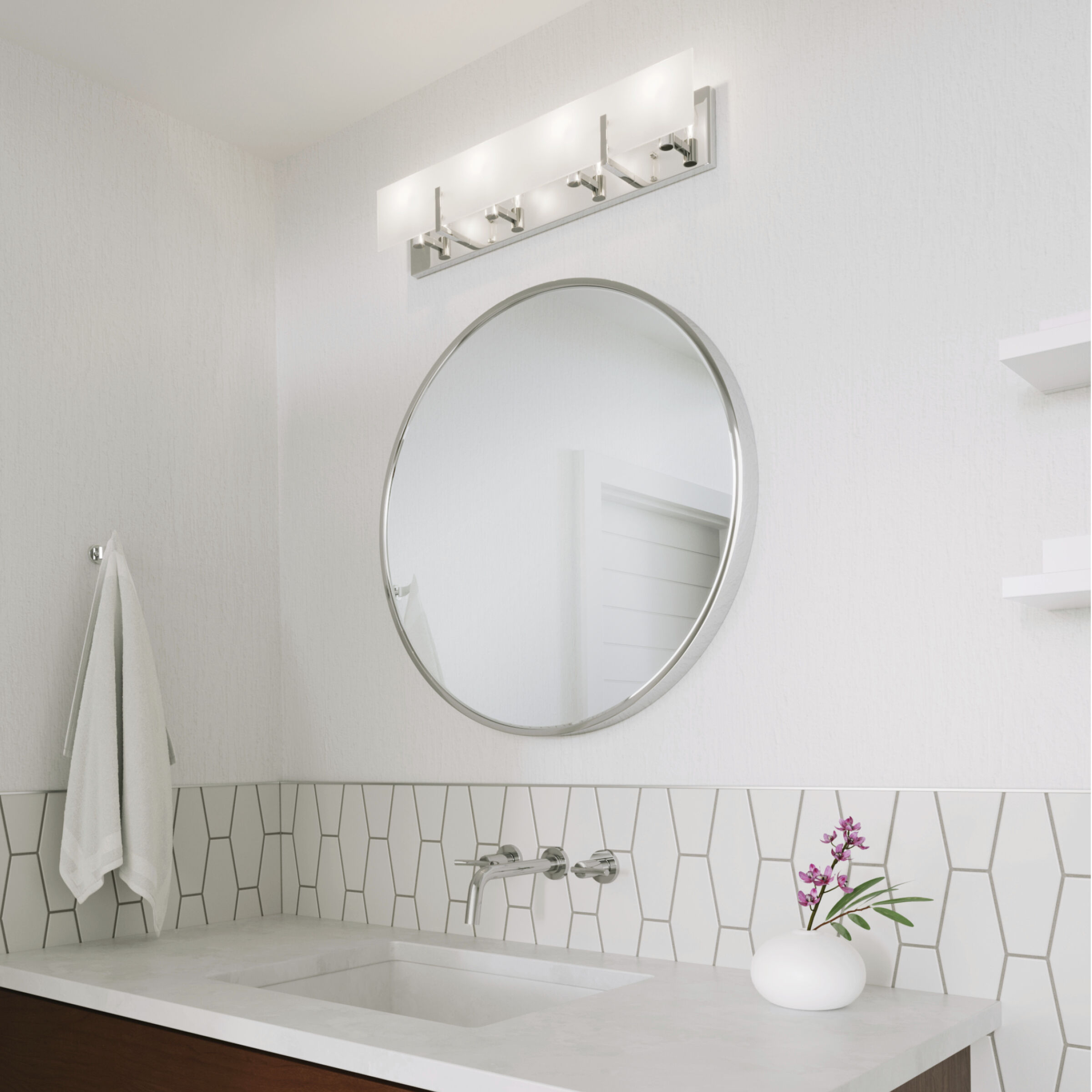 Sean Lavin Syll 4 Light 26 inch Chrome Wall Bath Fixture Wall Light