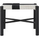 Plex 16 inch Black and Black & White Stool