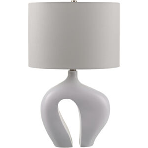 Tonya 25 inch 100 watt White Accent Table Lamp Portable Light