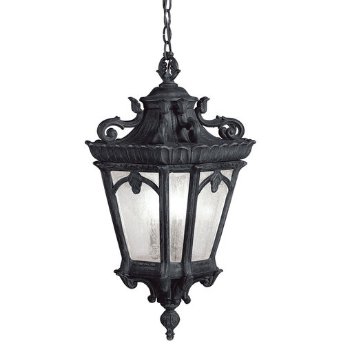 Tournai 3 Light 12 inch Textured Black Outdoor Hanging Pendant