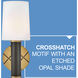 Declan 1 Light 6.75 inch Heritage Brass with Black Oxide Bath Light Wall Light