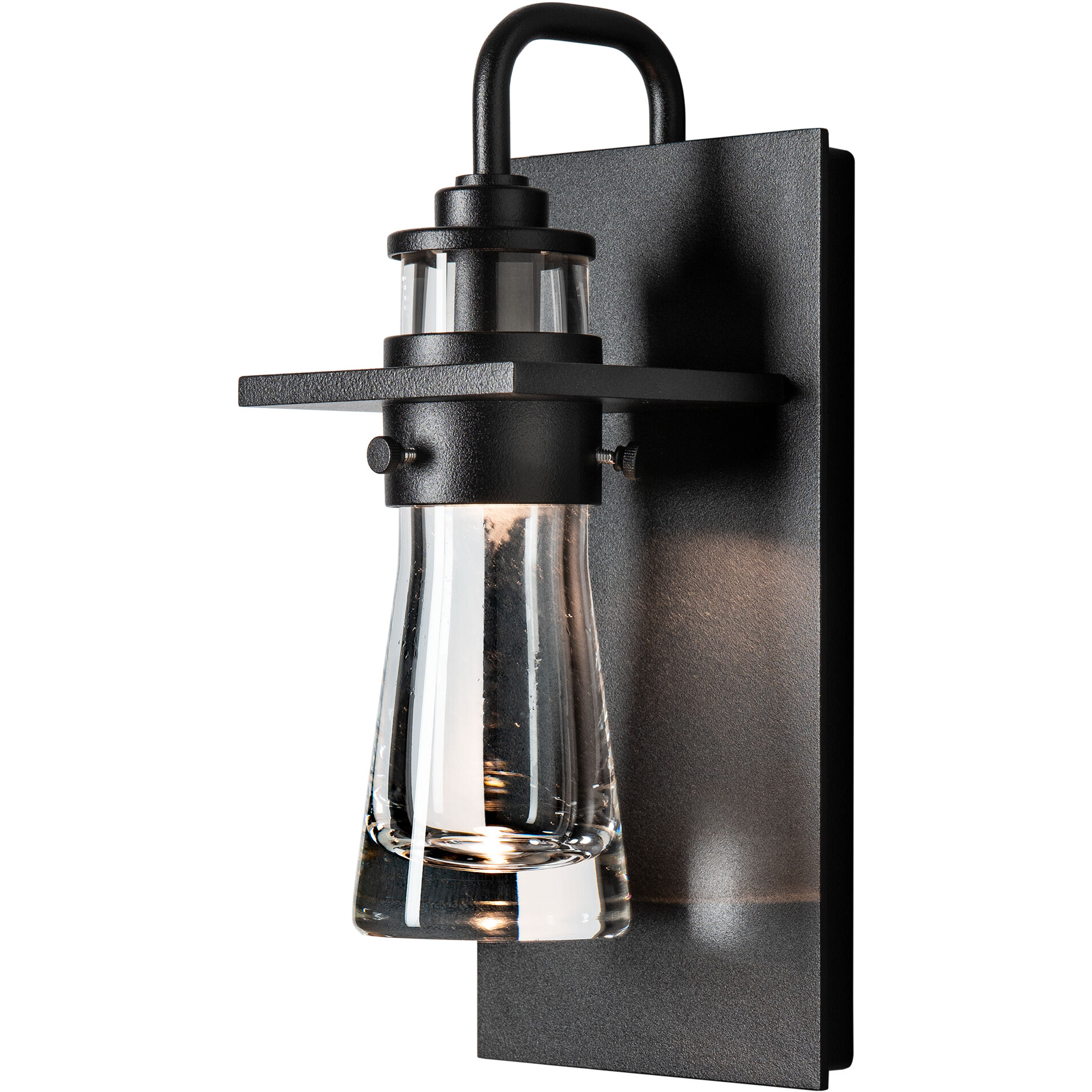 Erlenmeyer 1 Light 11.2 inch Coastal Black Outdoor Sconce, Medium