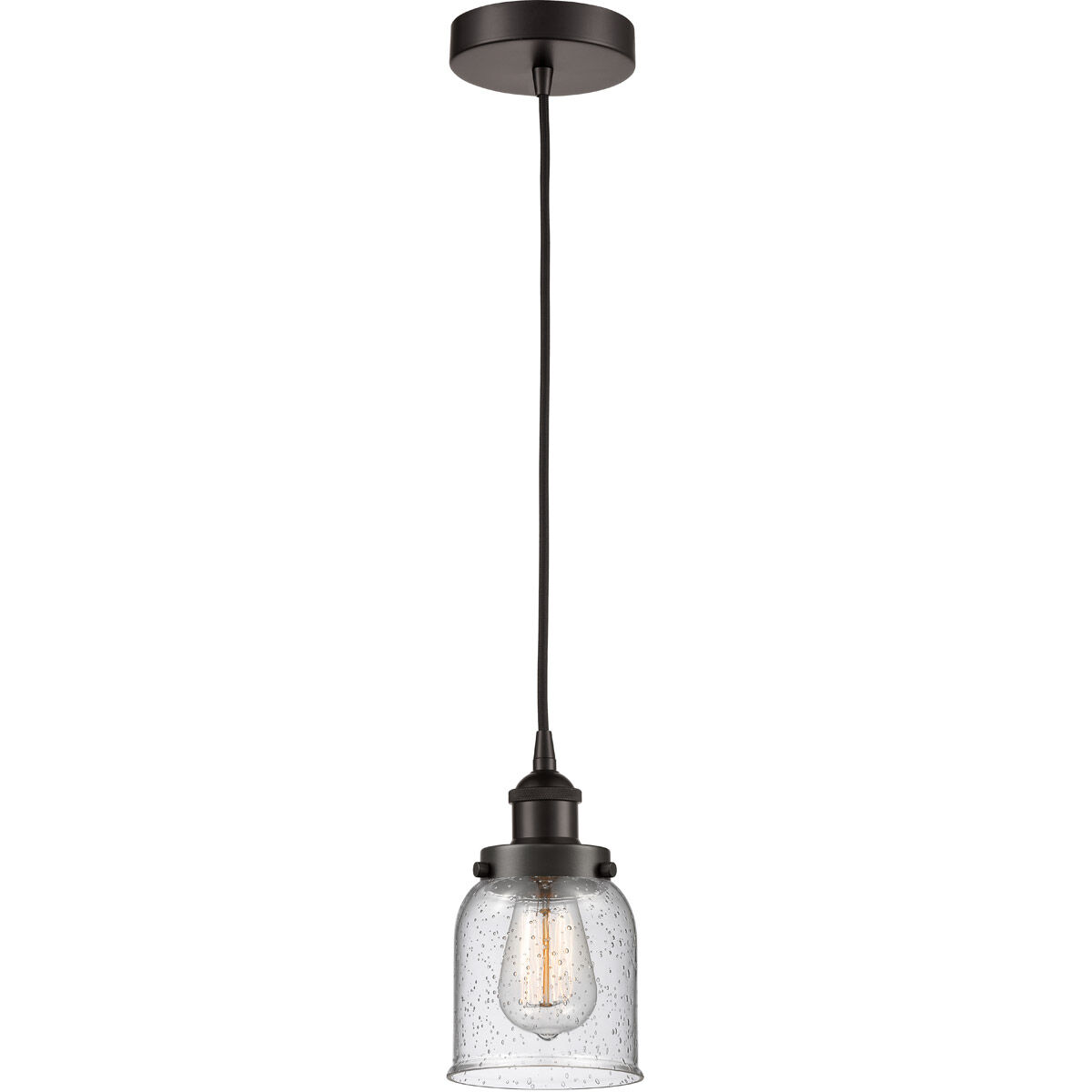 Edison Bell LED 5 inch Oil Rubbed Bronze Mini Pendant Ceiling Light