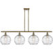 Ballston Deco Swirl LED 48.25 inch Antique Brass Island Light Ceiling Light