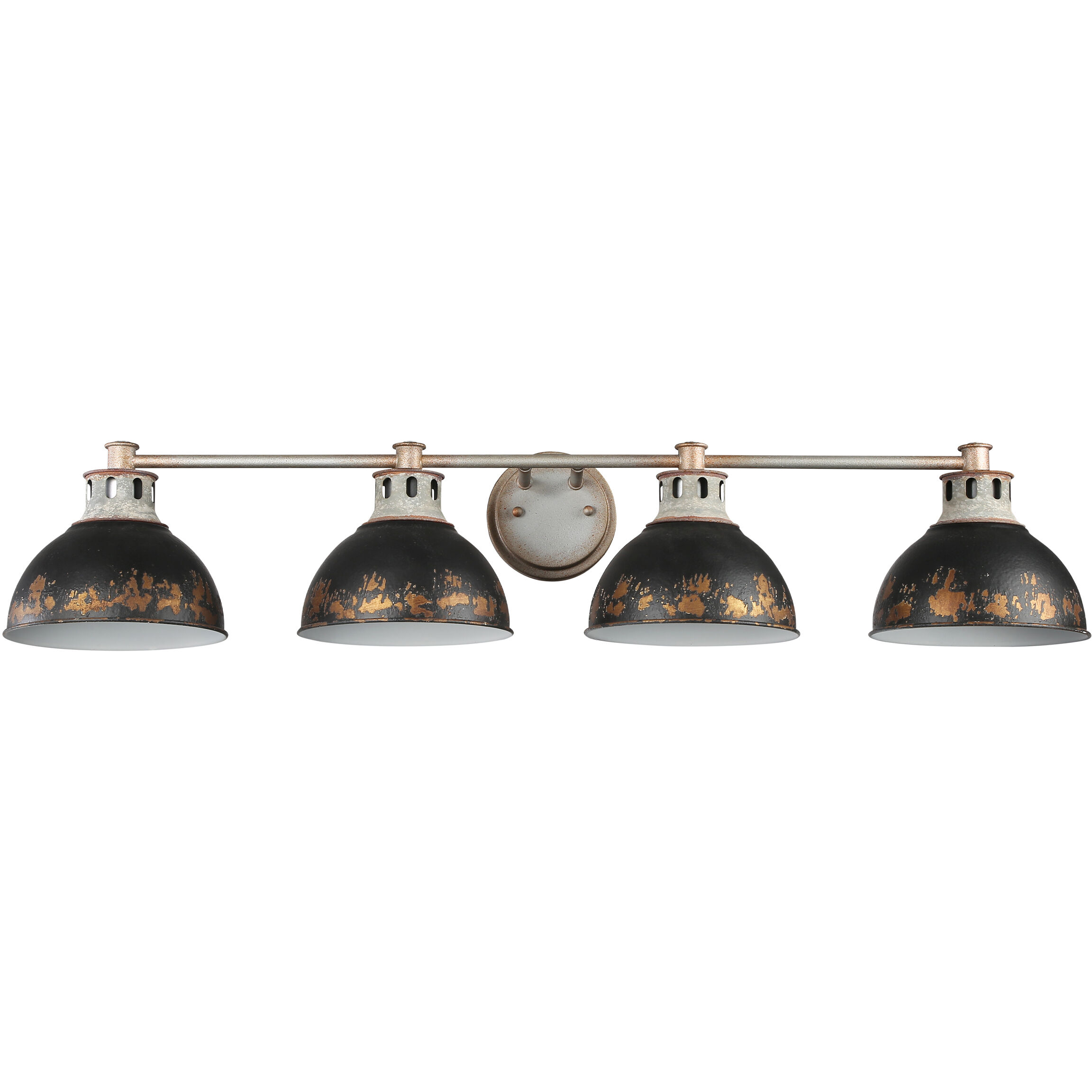 Kinsley Vanity Wall Light in Antique Black Iron