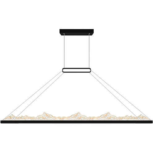 Himalayas LED 62 inch Black Island/Pool Table Light Ceiling Light