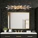 Crystal Fusion 6 Light 35 inch Peruvian Gold Bath Vanity Wall Light