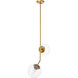 Ryland 2 Light 21 inch Brass Pendant Ceiling Light