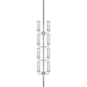 Kelly Wearstler Liaison 8 Light 12.75 inch Polished Nickel Sconce Wall Light in Crackle Glass