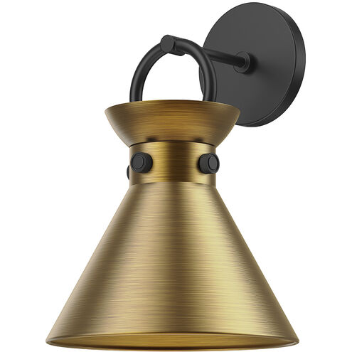 Alora Mood Emerson 1 Light 8.75 inch Matte Black and Aged Gold Bath Vanity Light Wall Light