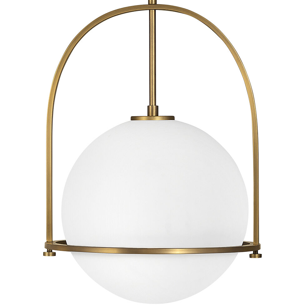 Somerset 1 Light 15.5 inch Heritage Brass Indoor Pendant Ceiling Light
