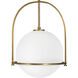 Somerset 1 Light 15.5 inch Heritage Brass Indoor Pendant Ceiling Light