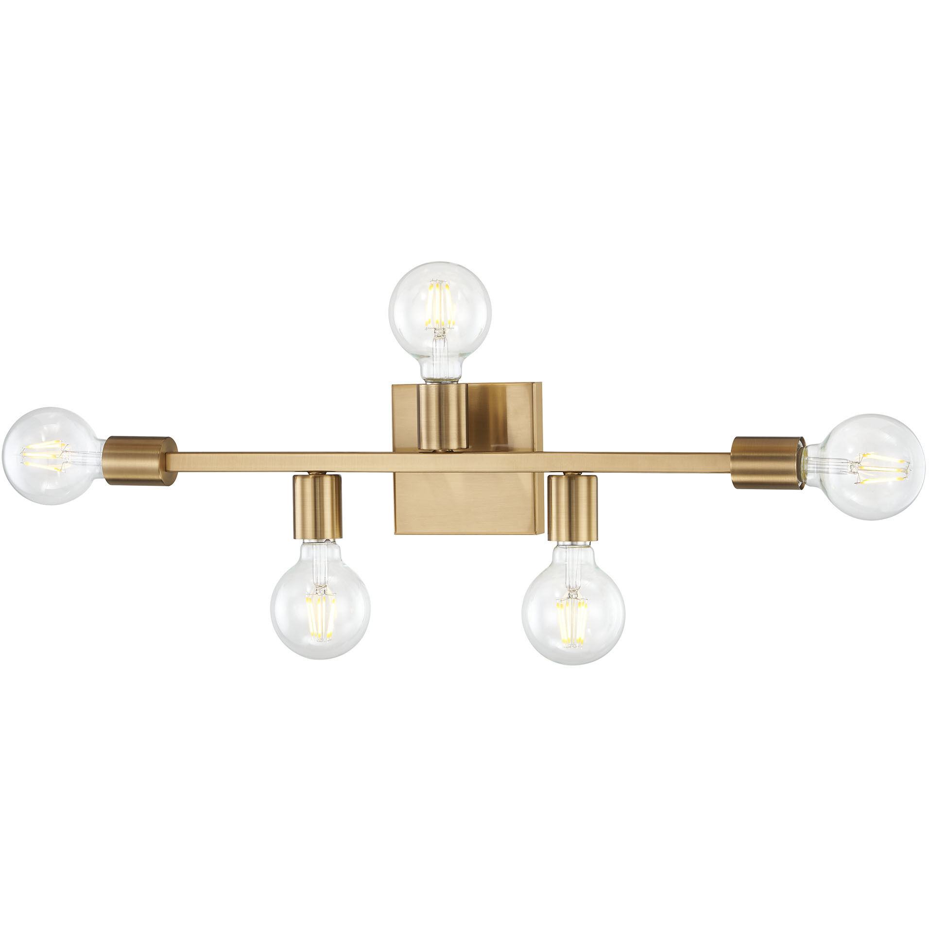 Attune Vanity Light Wall Light in Burnished Brass
