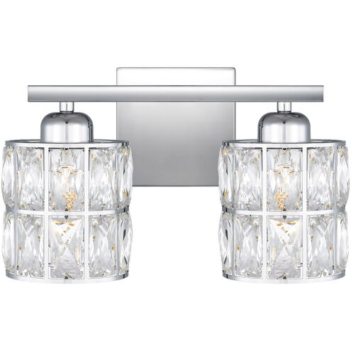 Gibson 2 Light 13 inch Polished Chrome Bath Light Wall Light