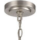 Casual Mission 3 Light 21 inch Brushed Nickel Chandelier Ceiling Light