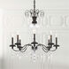 Helenia 8 Light 31.5 inch Black Chandelier Ceiling Light, Adjustable Height
