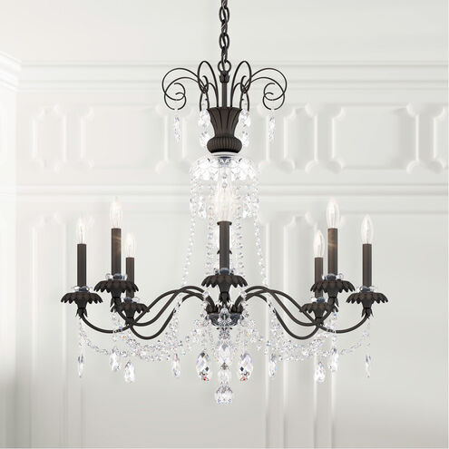 Helenia 8 Light 31.5 inch Black Chandelier Ceiling Light, Adjustable Height