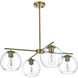 Opus 4 Light 31 inch Satin Gold Pendant Ceiling Light