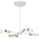 Blanco 28.13 inch Polished Nickel and Alabaster Pendant Ceiling Light