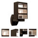 3513 Series 1 Light 12.25 inch Bronze Outdoor Sconce, Costaluz