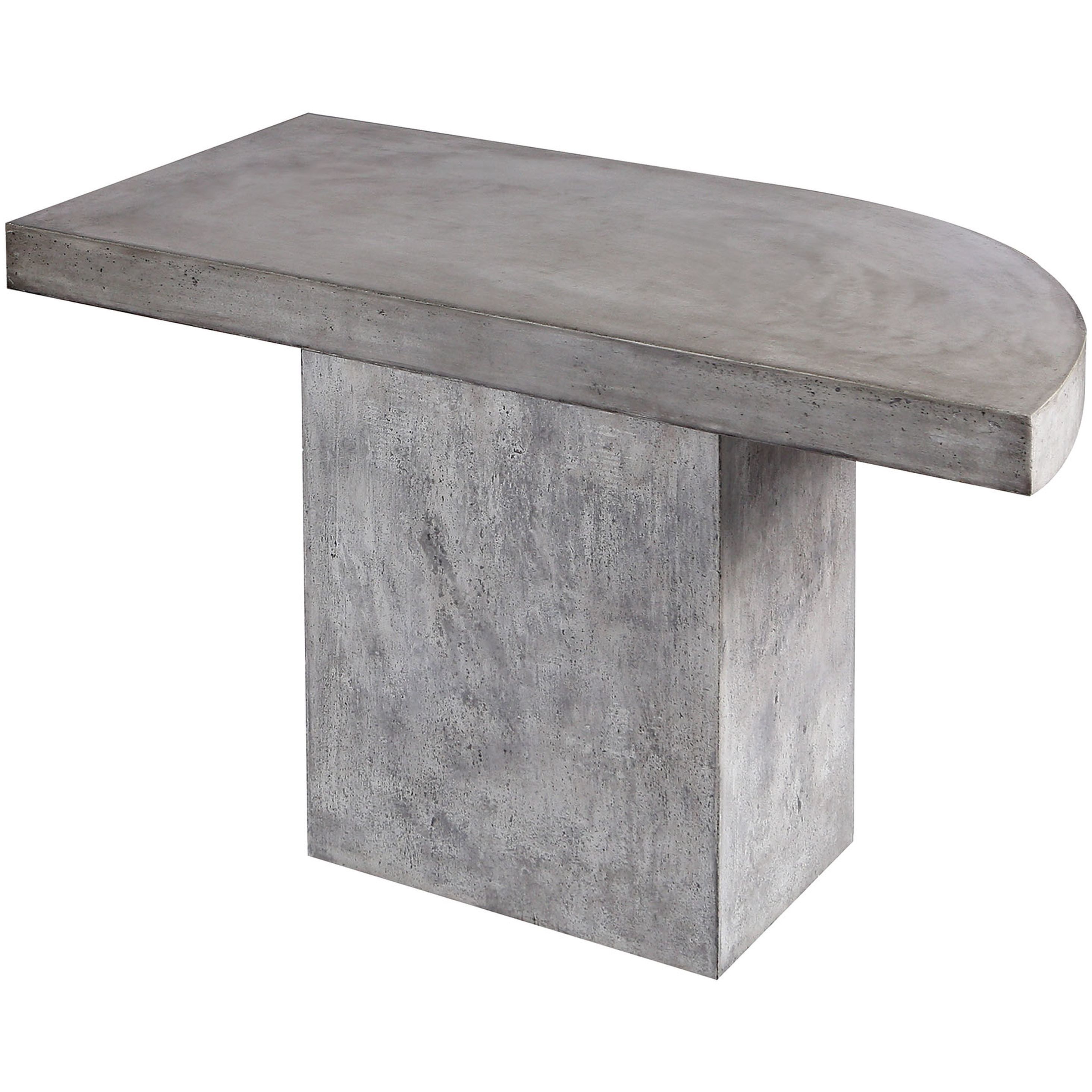 Millfield Polished Concrete Outdoor Bar in Left Side