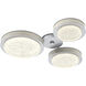 Iris LED 28.5 inch Classic Silver with Light Oak Sconce & Flush Mount Wall Light in 2700K LED, Classic Silver with Light Ash, Hub and Spoke