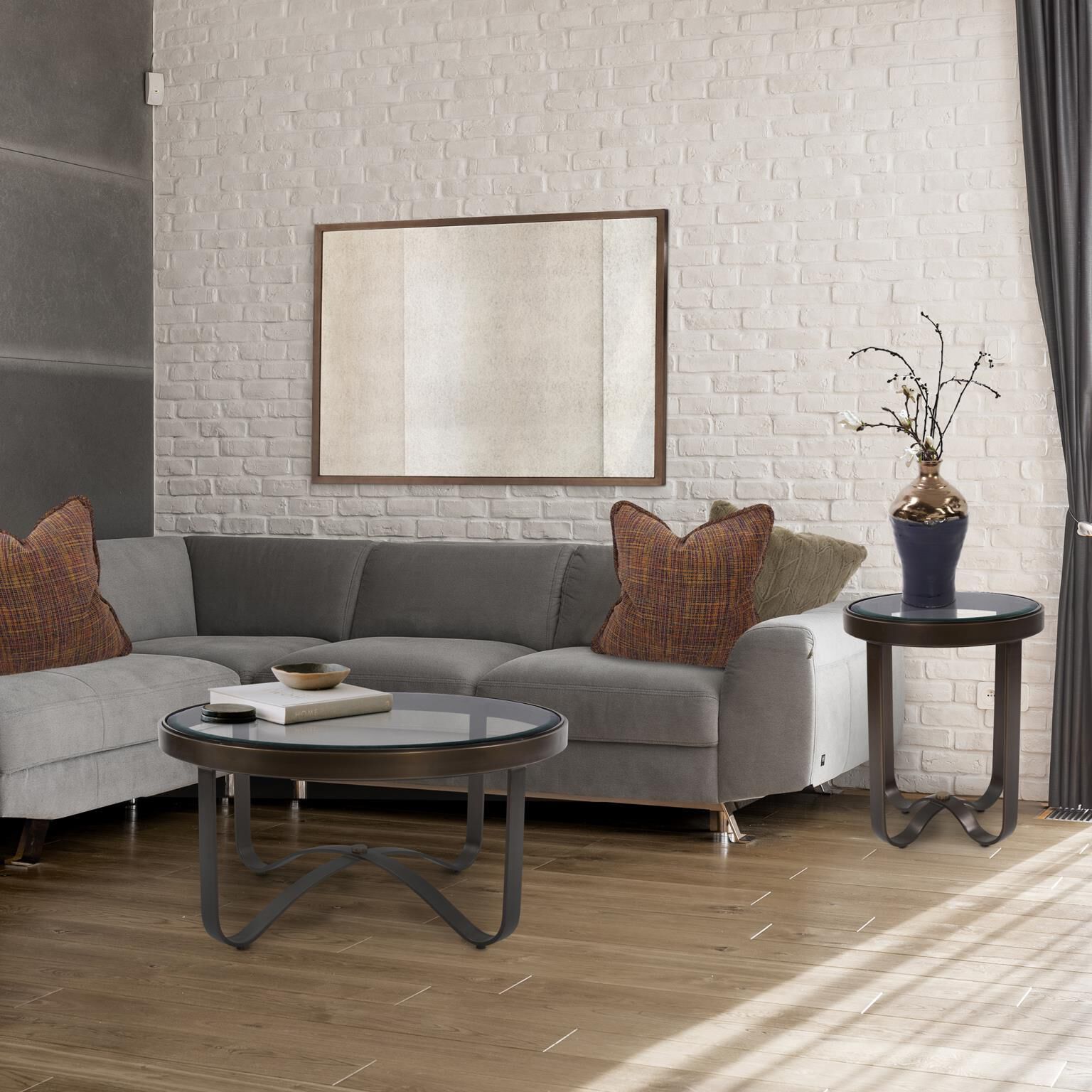 Carter 24.5 X 20 inch Bronze Side Table