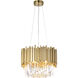 Canada 6 Light 16 inch Gold Chandelier Ceiling Light
