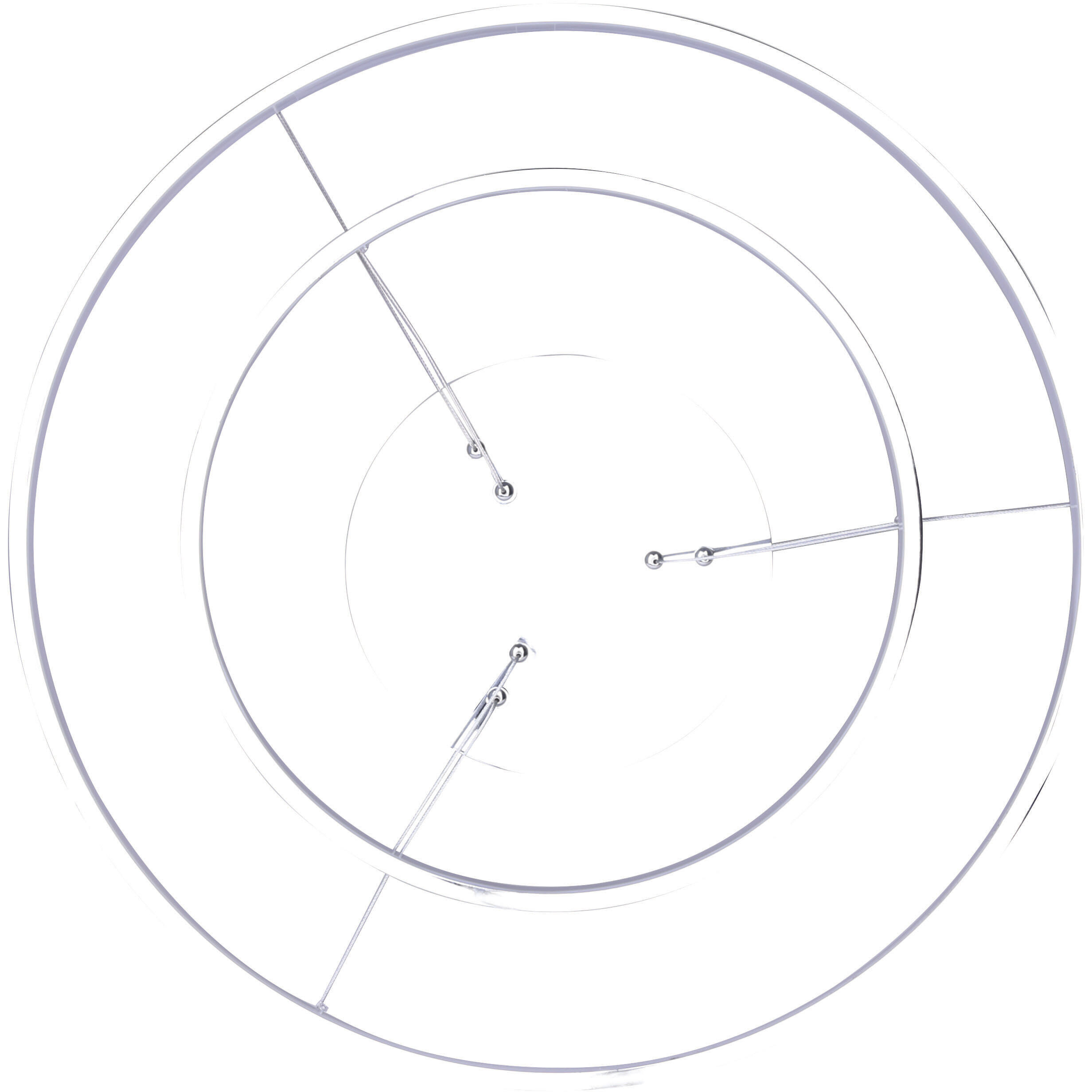 Madison LED 24 inch Chrome LED Chandelier Ceiling Light