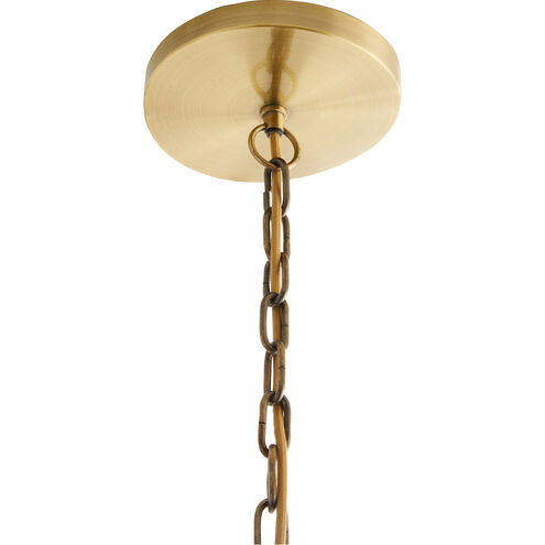 Jana 1 Light 40.5 inch Dark Brown and Antique Brass Pendant Ceiling Light