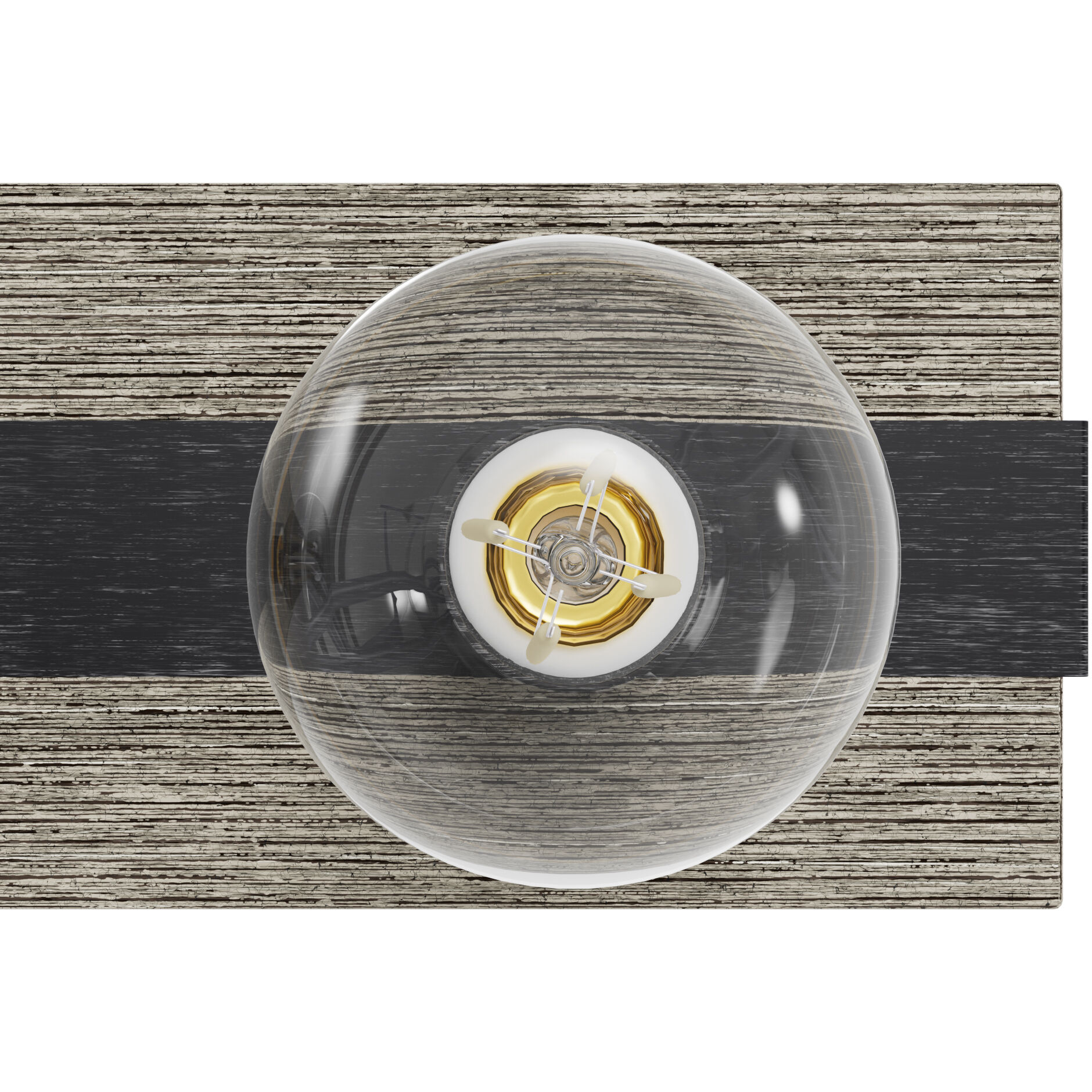 Donelson 5 Light 30.25 inch Brushed Iron and Barnwood Vanity Light Wall Light, Medium