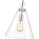 Harper 1 Light 11.5 inch Polished Nickel Pendant Ceiling Light