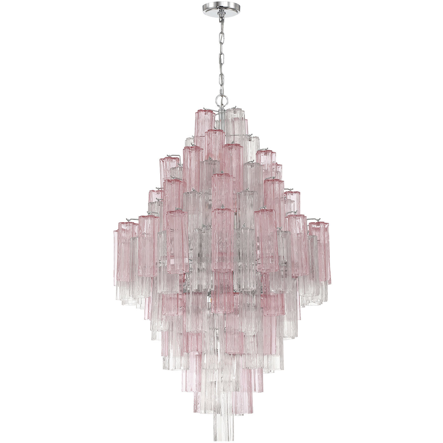 Addis 20 Light 31.5 inch Polished Chrome Chandelier Ceiling Light in Spring