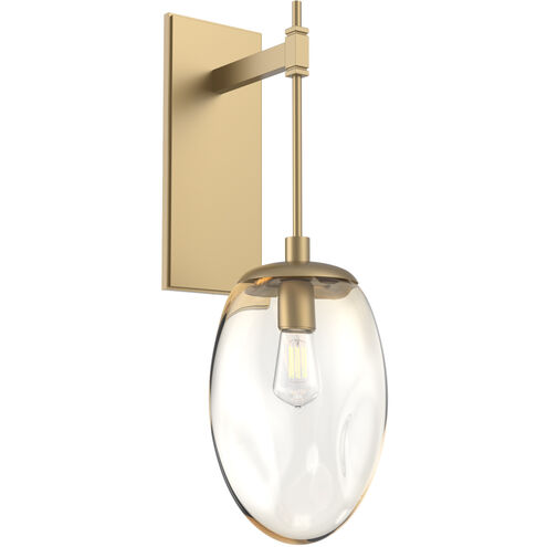 Meteo Incandescent 1 Light 8 inch Gilded Brass Indoor Sconce Wall Light, Tempo Nebula