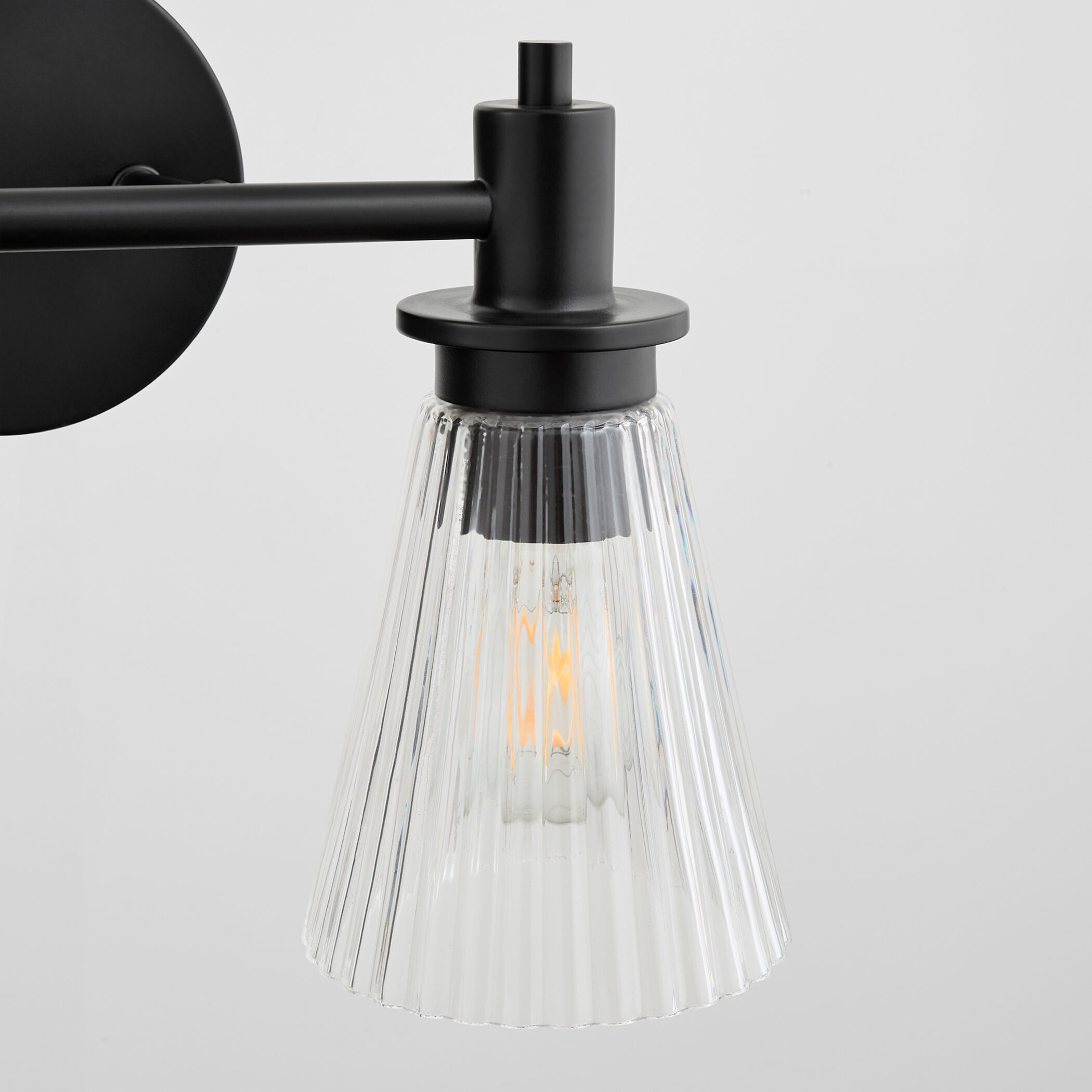 Lawton 2 Light 14 inch Matte Black Vanity Light Wall Light