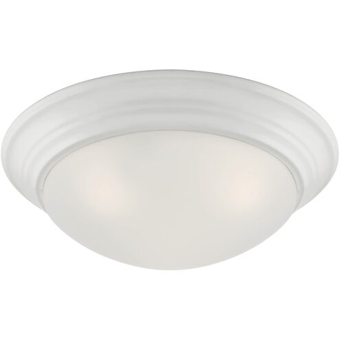 Tap 2 Light 14 inch Matte White Flush Mount Ceiling Light